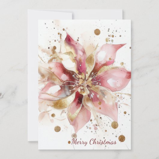 Aangepaste kerstkaart met feestelijke groet (Voorkant)