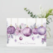 Aangepaste kerstkaart met feestelijke groet (Staand voorkant)