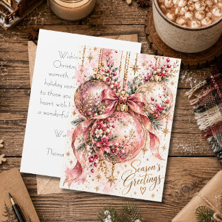 Aangepaste kerstkaart met feestelijke groet