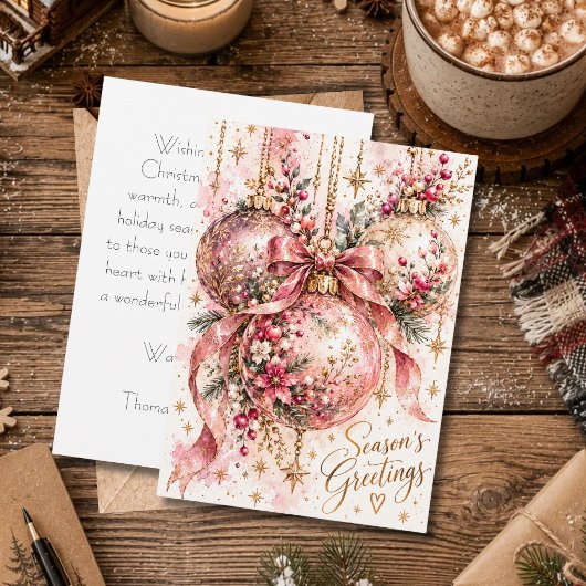 Aangepaste kerstkaart met feestelijke groet