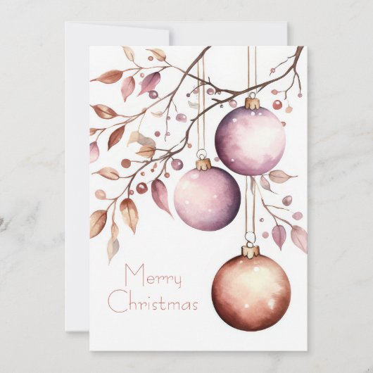 Aangepaste kerstkaart met feestelijke groet (Voorkant)