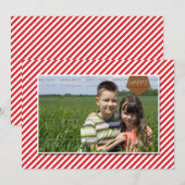 Aangepaste kerstkaart met foto | (Voorkant / Achterkant)