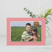 Aangepaste kerstkaart met foto | (Staand voorkant)