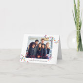 Aangepaste kerstkaart met foto en vouw - vrolijk k kaart (Voorkant)