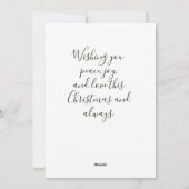 Aangepaste kerstkaart met fotokader (Achterkant)