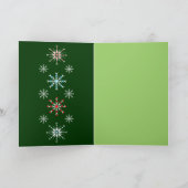 Aangepaste kerstkaart met pinguïns & tekst feestdagen kaart (Binnen)