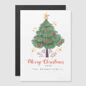 Aangepaste kerstkaart met structuur (Voorkant / Achterkant)