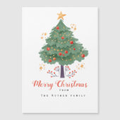 Aangepaste kerstkaart met structuur (Voorkant)