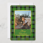 Aangepaste kerstkaart met traditionele rood-wit ge (Voorkant)