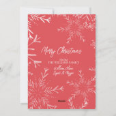 Aangepaste kerstkaart met twee foto's (Achterkant)
