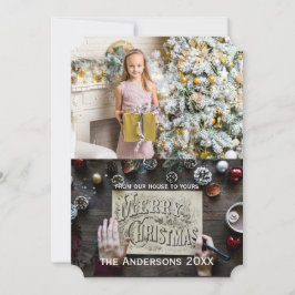 aangepaste kerstkaart met uw foto