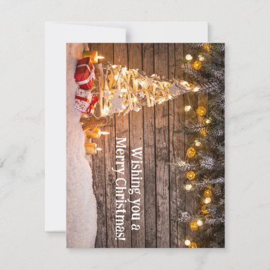 Aangepaste kerstkaart notitiekaartje (Voorkant)