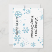 Aangepaste kerstkaart notitiekaartje (Achterkant)