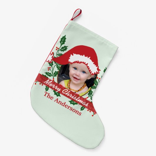 Aangepaste kerstkaart om aan te passen kleine kerstsok (Voorkant (Hangend))