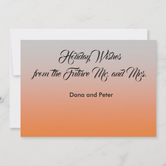 Aangepaste Kerstkaart om de datum te bewaren Kaart (Achterkant)