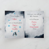 Aangepaste kerstkaart ontbreekt kaart (Binnen)