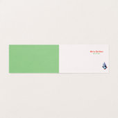 Aangepaste kerstkaart sneeuwpoppen schaatsen kaart (Binnenkant ongevouwen)