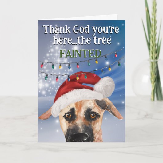 Aangepaste kerstkaart uit je Chinook Bedankkaart (Voorkant)