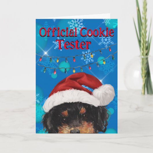 Aangepaste kerstkaart uit uw miniatuur gebak bedankkaart (Voorkant)