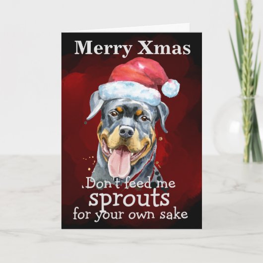Aangepaste kerstkaart van je hond bedankkaart (Voorkant)