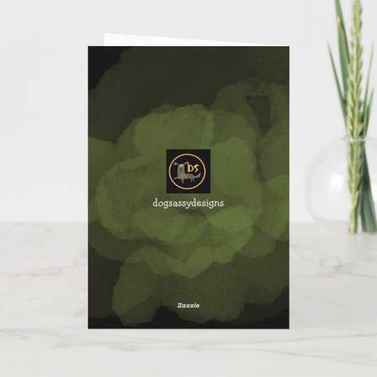 Aangepaste kerstKaart van uw hond Bedankkaart (Achterkant)