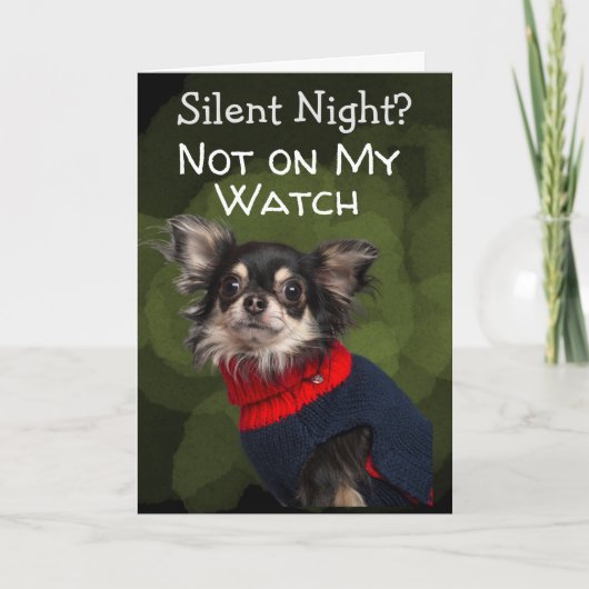 Aangepaste kerstKaart van uw hond Bedankkaart (Voorkant)