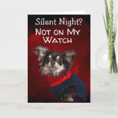 Aangepaste kerstKaart van uw hond Bedankkaart (Voorkant)