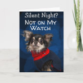 Aangepaste kerstKaart van uw hond Bedankkaart (Voorkant)