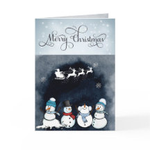 Aangepaste kerstkaart voor als iemand mist