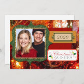 Aangepaste kerstkaart voor collage-fotokaarten (Voorkant / Achterkant)