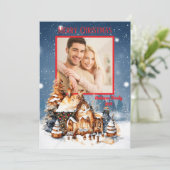 Aangepaste kerstKaart voor de fotoserie Kaart (Staand voorkant)