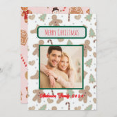 Aangepaste kerstKaart voor de fotoserie Kaart (Voorkant / Achterkant)