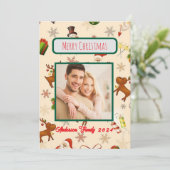 Aangepaste kerstKaart voor de fotoserie Kaart (Staand voorkant)