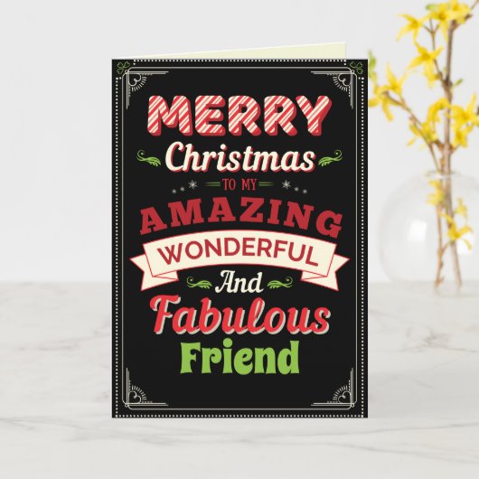 Aangepaste kerstkaart voor geadresseerden kaart (Gele Bloem)