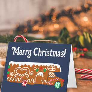 Aangepaste kerstkaart voor RV Klasse C camper van Feestdagen Kaart