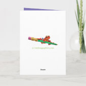 Aangepaste kerstkaart "Vrolijk kerstfeest jouw naa Kaart (Achterkant)