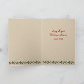 Aangepaste kerstkaarten feestdagen kaart (Binnen)