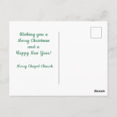 Aangepaste kerstkaarten met Noel Briefkaart (Achterkant)
