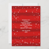 Aangepaste kerstkaarten voor foto's - Warm Wishes  Feestdagenkaart (Achterkant)