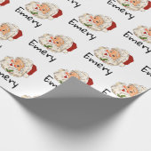 Aangepaste kerstkaarten voor kerstcadeautjes cadeaupapier (Hoek)