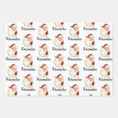 Aangepaste kerstkaarten voor kerstcadeautjes inpakpapier vel (Voorkant 2)