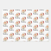 Aangepaste kerstkaarten voor kerstcadeautjes inpakpapier vel (Voorkant)