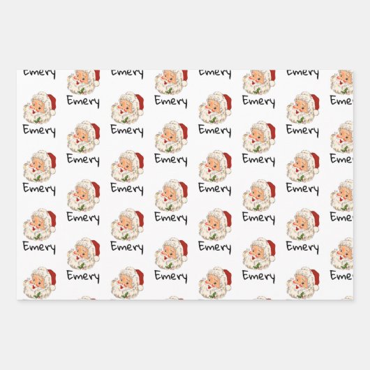 Aangepaste kerstkaarten voor kerstcadeautjes inpakpapier vel (Voorkant)