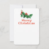 Aangepaste kerstkaartenboom en decoraties. bedankkaart (Achterkant)