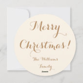 Aangepaste kerstkaartje met prettige kerstwensen feestdagenkaart (Achterkant)