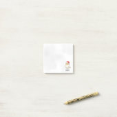 Aangepaste Kerstkakariki met Kerstmannenhoed Post-it® Notes (Op bureau)