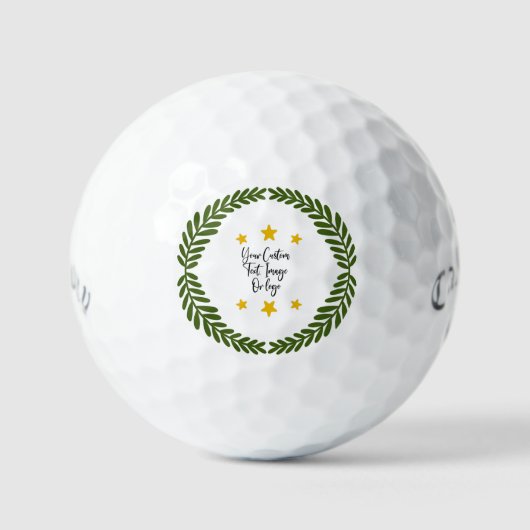 Aangepaste kerstkallaway Golf op maat Golfballen (Voorkant)