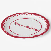 Aangepaste kerstkast papieren bordje (Gekanteld)