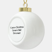 Aangepaste kerstkeramische pleister keramische bal ornament (Rechts)