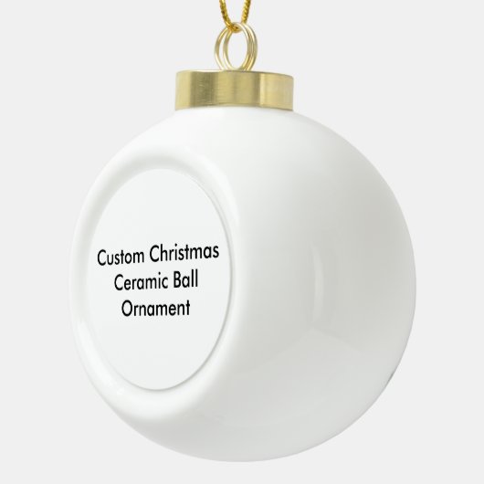 Aangepaste kerstkeramische pleister keramische bal ornament (Rechts)